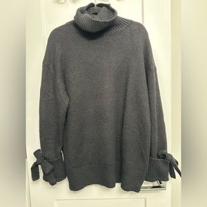 Zara oversized black turtleneck sweater